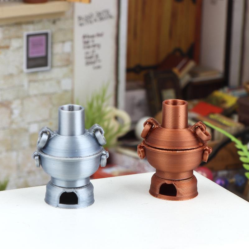 Miniature Retro  Pot Ornament 1/12 Dollhouse Kitchen Chinese  Pot Model Decor Accessories Micro Scene Po Props
