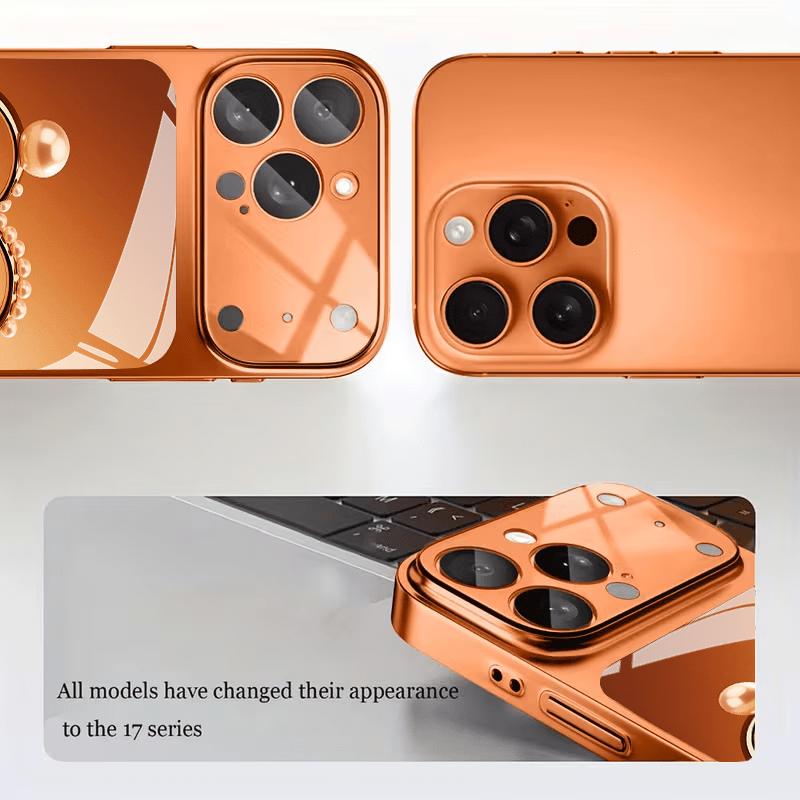 High end heart-shaped glass phone case suitable for iPhone 17 16 15 14 13 12 11 Pro/Max/Plus anti drop and shockproof back cover