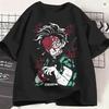 Kamado Tanjiro TShirt Summer Demon Slayered Hip Hop TShirts Unisex 100 Cotton O Neck Plus Size Tees Short Sleeve Y2k Fun Tops
