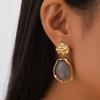 Women Square Earrings with Pearls  Female Hypo-allergenic Lightweight Earrings for Woman Daily Party Matching