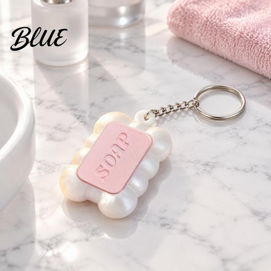 Sensory Toys for Focus And Calm 3D Printed Soap Fidget Keychain Creative Stress Relief Toy with Click Cute Embossed Sound Bags and Keys Portable