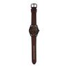MACHINE Three-Hand Date Braun Leather Watch