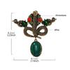 Fashionable Indian Snake Enamel Lapel Pin with Dripping Oil Designs Contrast Accessory for Party Supplies Costumes