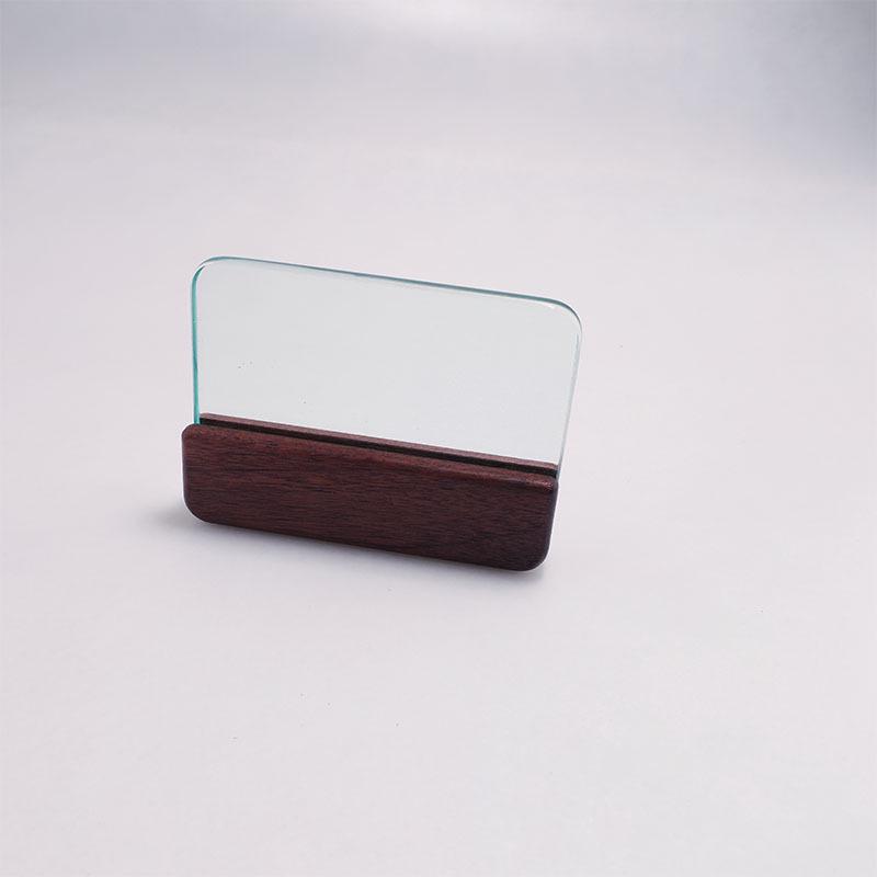 Sheng Yi Chuang Walnut Wood Glass Scraper: 8MM Tempered Glass, Handmade DIY Leather Glue Tool