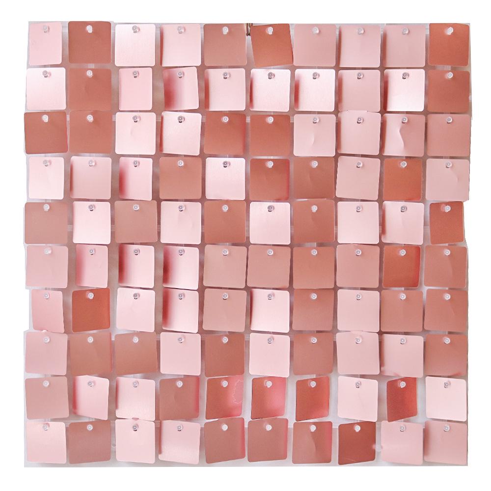 Square Shiny Snap-Lock Wind-Driven Sequin Panels for Background Wall Decoration