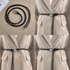 Style Minimalist Womens Thin Rope Waist Belt Metal Buckle Dress Shapewear Belt