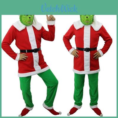 Festive How The Grinch Stole Christmas Adult Costume Suit For Holiday Cosplay Fun