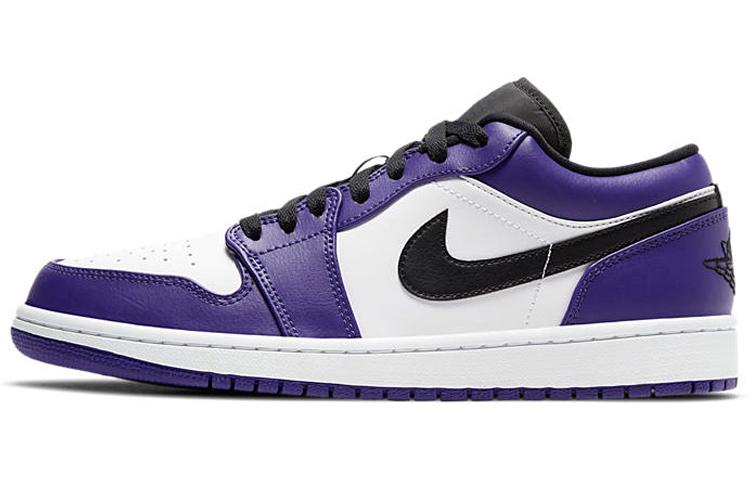 Air Jordan 1 Low  Court Purple White  553558-500 43