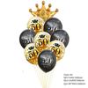 Black Gold 30 40 50 60 Years Birthday Party Confetti Balloon 30th 50th Birthday Party Decorations Adult Party Ballon Air Globos