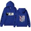 Attack on Titan Levi Ackerman Hoodie, Wings of Freedom Cherry Blossom Printed Pullover Hooded Sweatshirt Casual Long Sleeve Hoodie