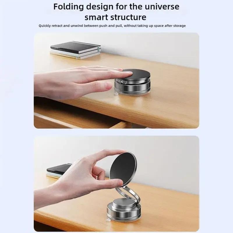 Xiaomi Upgraded 360°Vacuum Magnetic Phone Holder, Magnetic Car Phone Mount, Hands-Free Suction Cup Phone Holder for Car/Gym/Mirror