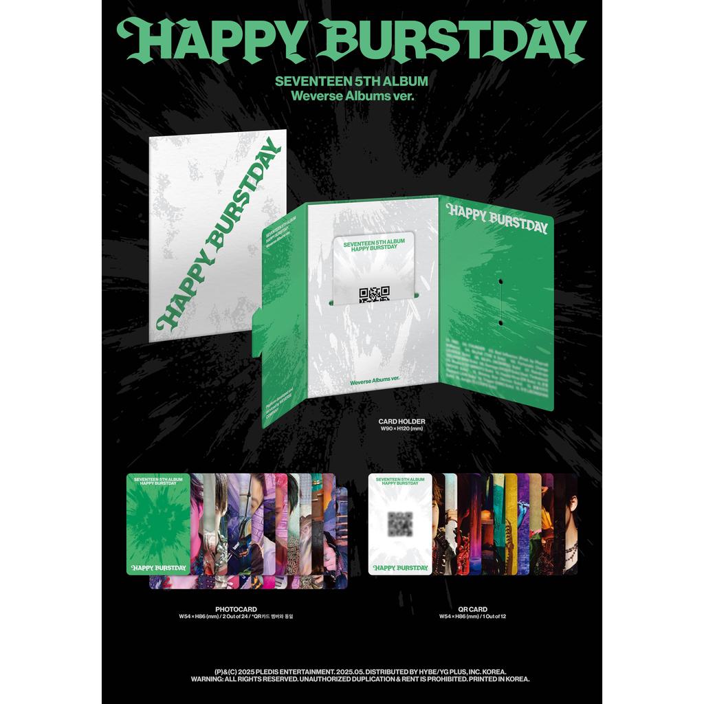 Seventeen 5th Album [HAPPY BURSTDAY] Weverse Ver. (Online Benefit)