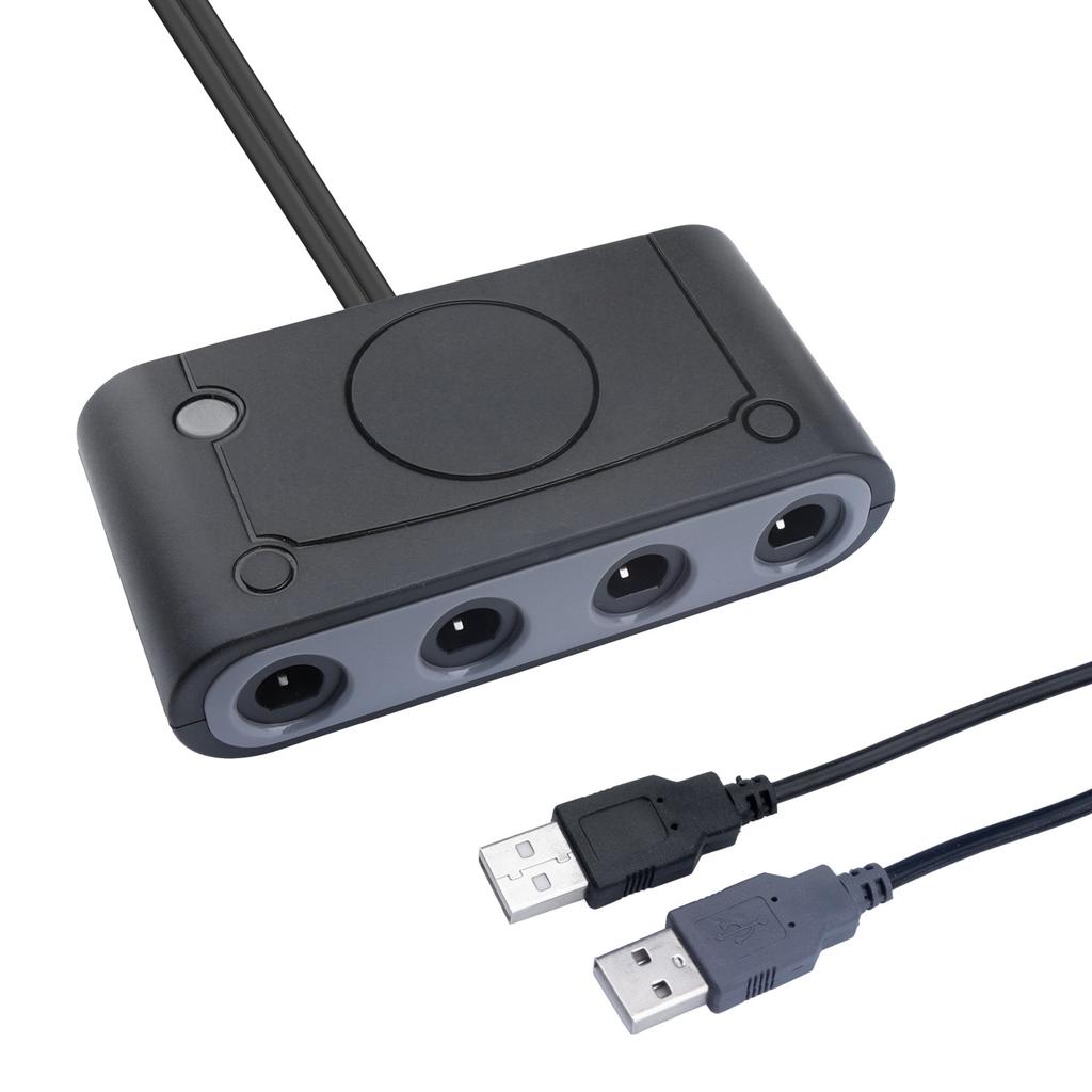4 Ports Controllers USB Adapter for GameCube GC Nintend Switch NGC/Wii U/PC Game Converter