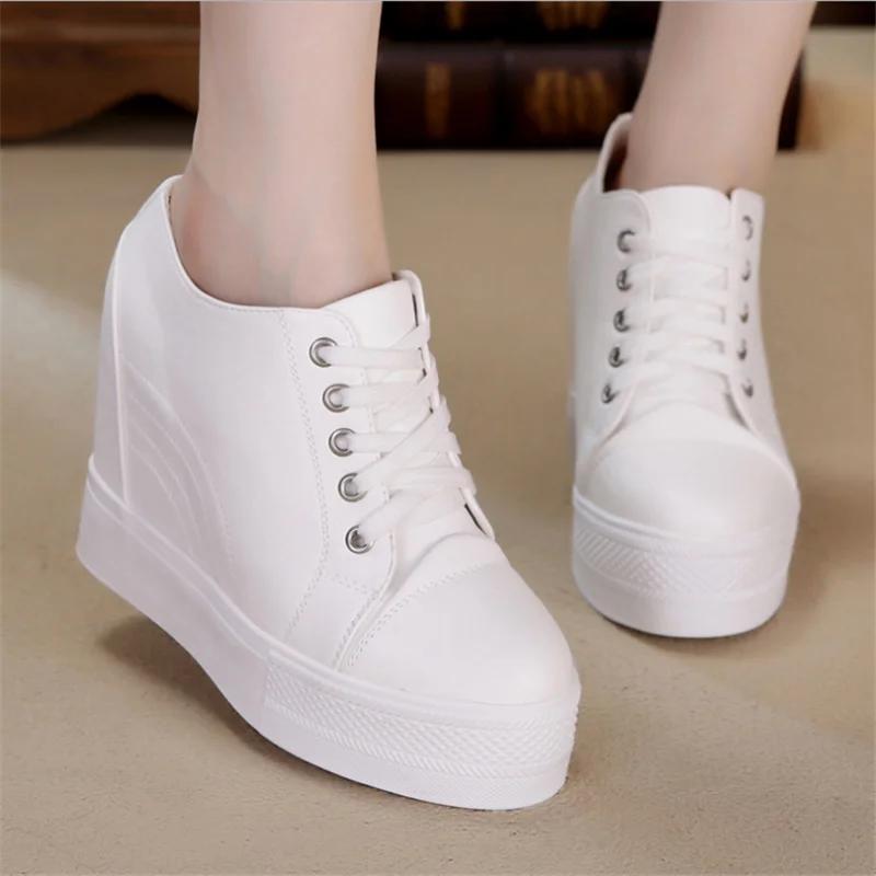 Women Winter Platform Sneakers Warm Fur Plush Insole Ankle Boots Women Spring Chunky Shoes Lace-up Tennis Shoes Woman Mujer 11CM
