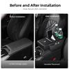 Car Armrest Cushion Auto Amrest Pillow Cover Height Pad/Car keychain For Peugeot 408 4008 308 3008 Rifter 5008 508 2008 208 LC 301