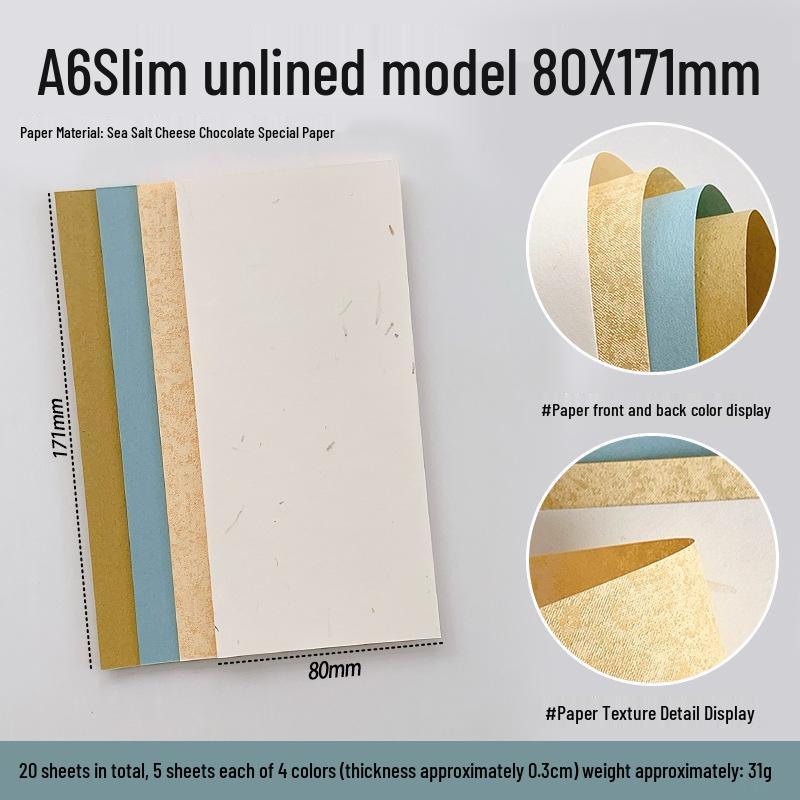 Sea Salt Cheese Mix Specialty Loose Leaf Planner Pages (M5A6A7)