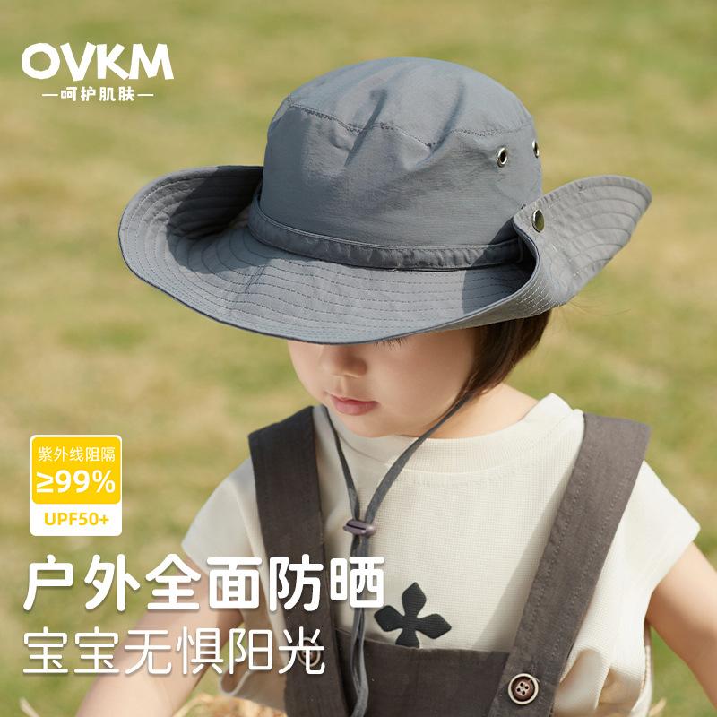 Children bucket hat outdoor boys sun hat camping hiking sun hat girls big brim sun hat middle older children