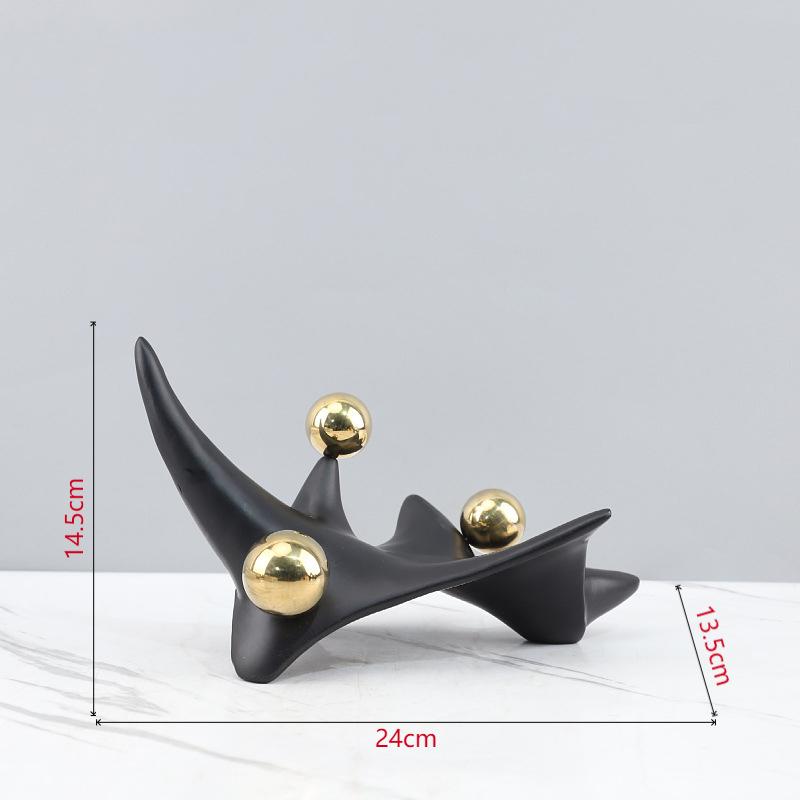 Creative Geometric Irregular Statue Desk Decoration Ornaments Minimalist Abstract Artwork Resin Sculpture Room Aesthetic Decor