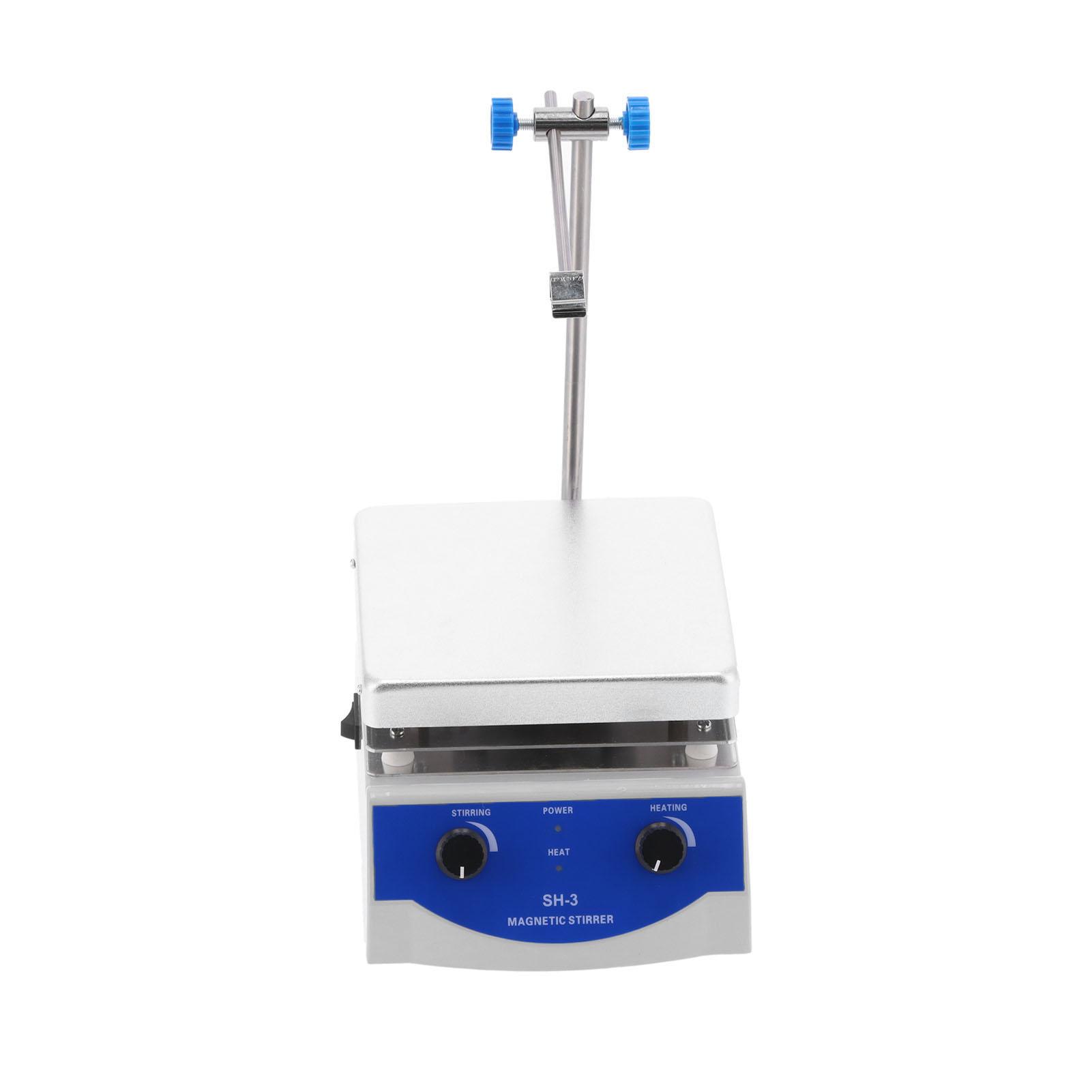 SH‑3 3000ml Laboratory Magnetic Stirrer with Constant Temperature Heating Physical MachineAU Plug 220V Aluminum alloy