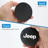 2Pcs Carbon Fiber Car Cup Holder Coaster Non-Slip Shock Mat For Jeep Wrangler JK Gladiator Renegade Grand Cherokee Valve Stem AKV1