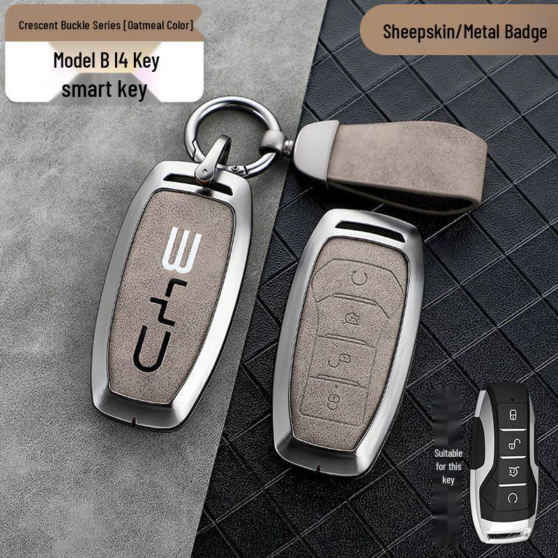Compatible Key Case for BYD: Qin Plus DMi, Dolphin, Song Plus, Han EV, Yuan Pro, Tang, and E2 Models