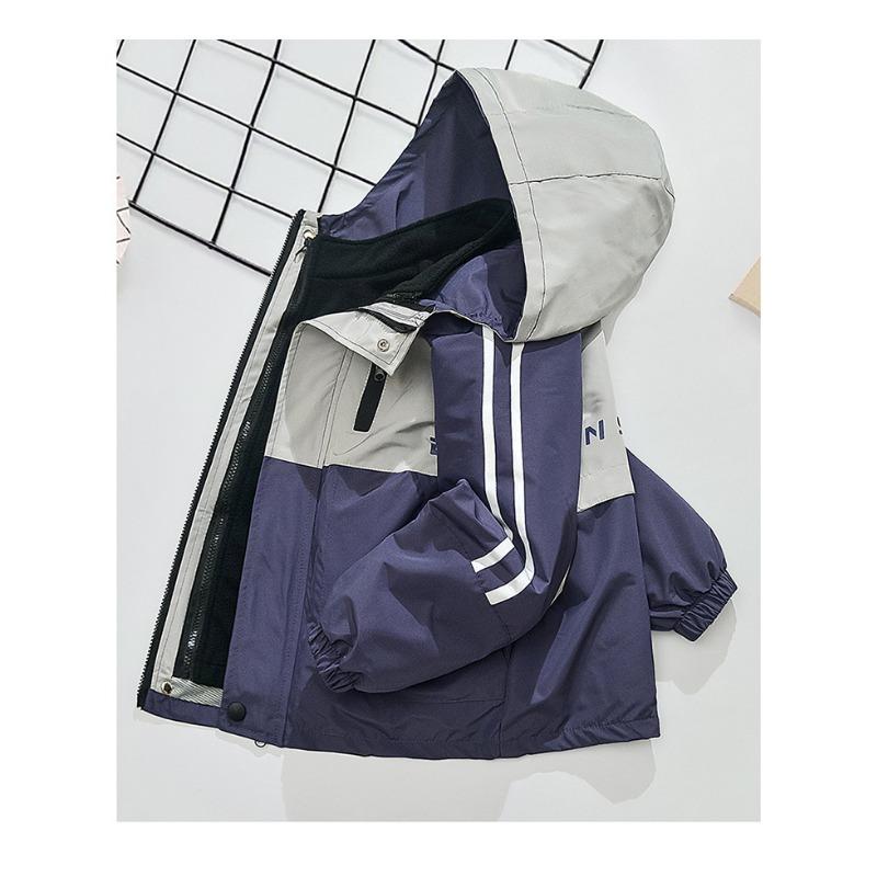 Jungen Abnehmbare Drei-in-Eins Verdickte Warme Kinder Winter Outdoor Jacke