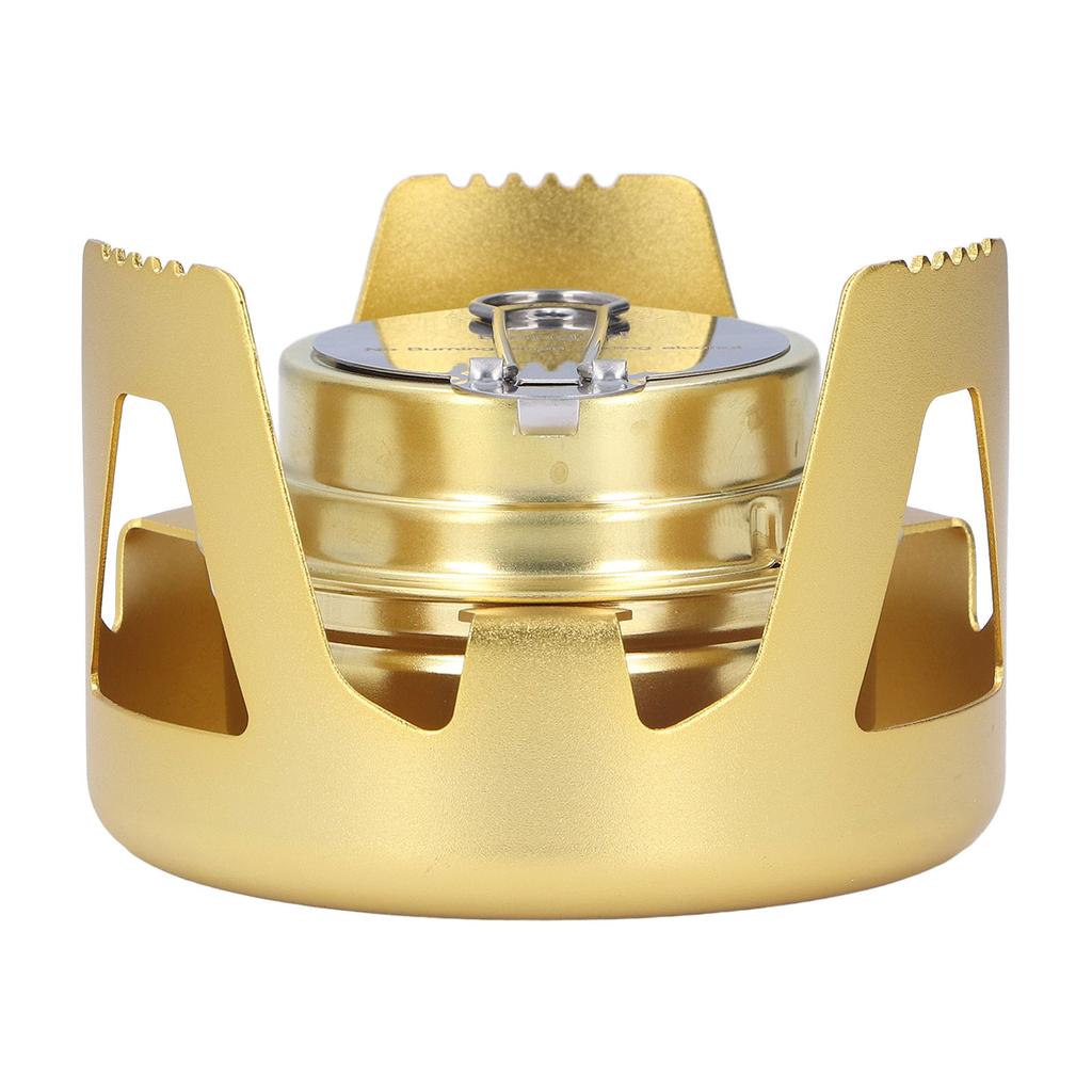 Portable Mini Picnic Stove Brass Spirit Burner for Outdoor Camping Hiking Backpacking BBQ