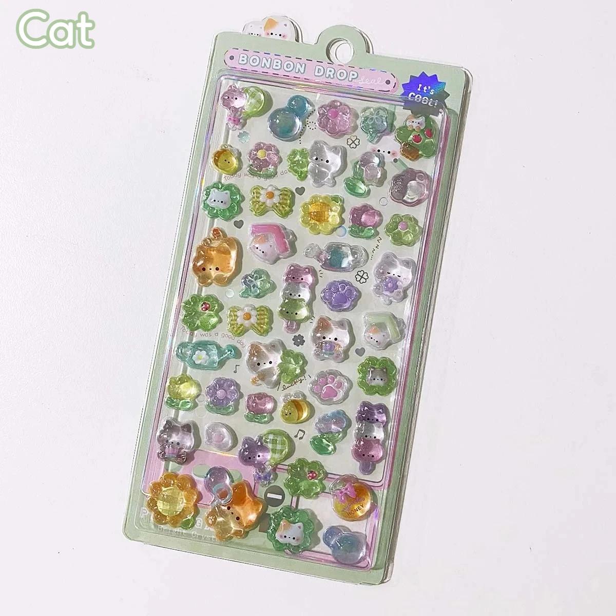 High-value 3D solid animal series cartoon material stickers, children s stationery stickers