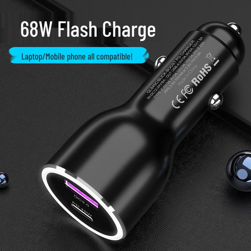 Crucial PD45W Car Charger for Samsung, Huawei, Apple Laptops - PPS Super Fast Charging, Certified.