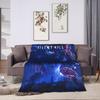 Silent Hill F Blanket Horror Game Super Warm Funny Plush Throw Blanket For Couch Bed Camping Flannel Bedspread Bed Cover