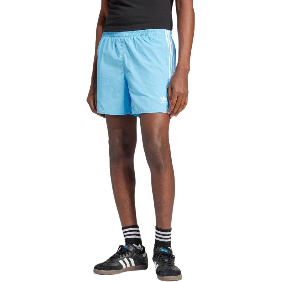 adidas Originals Adicolor Classics Sprintershorts mit drei Streifen und elastischem Bund Herrenshorts Blau IM9434