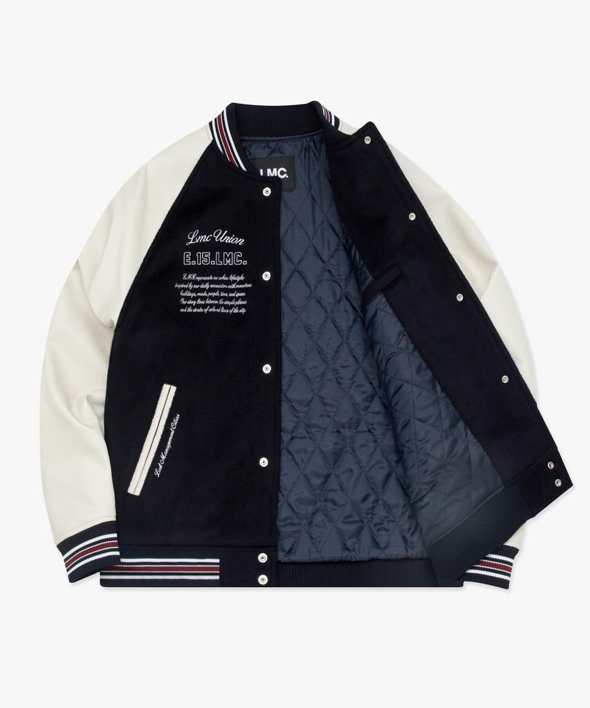 Lmc Union Angel Varsity Jacket Navy