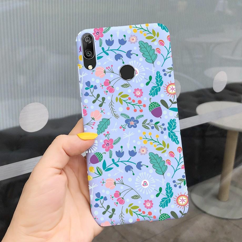For Huawei Y7 2019 Case Soft TPU Phone Case Y 7 2019 Cover for Huawei Y7 Prime 2019 Silicone Coque Funda Matte Skily Back Shell