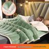 Thick Three-Layer Quilted Milk Velvet Lambswool Flannel Blanket for Autumn and Winter Warmth
