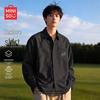 MINISO Men's Textured Long Sleeve Casual Shirt