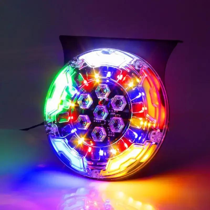 24V Multifunctional Truck Tail Light Flashing LED Light Waterproof Strobe Dynamic Streaming Lights Warning Lamp For Van SUV