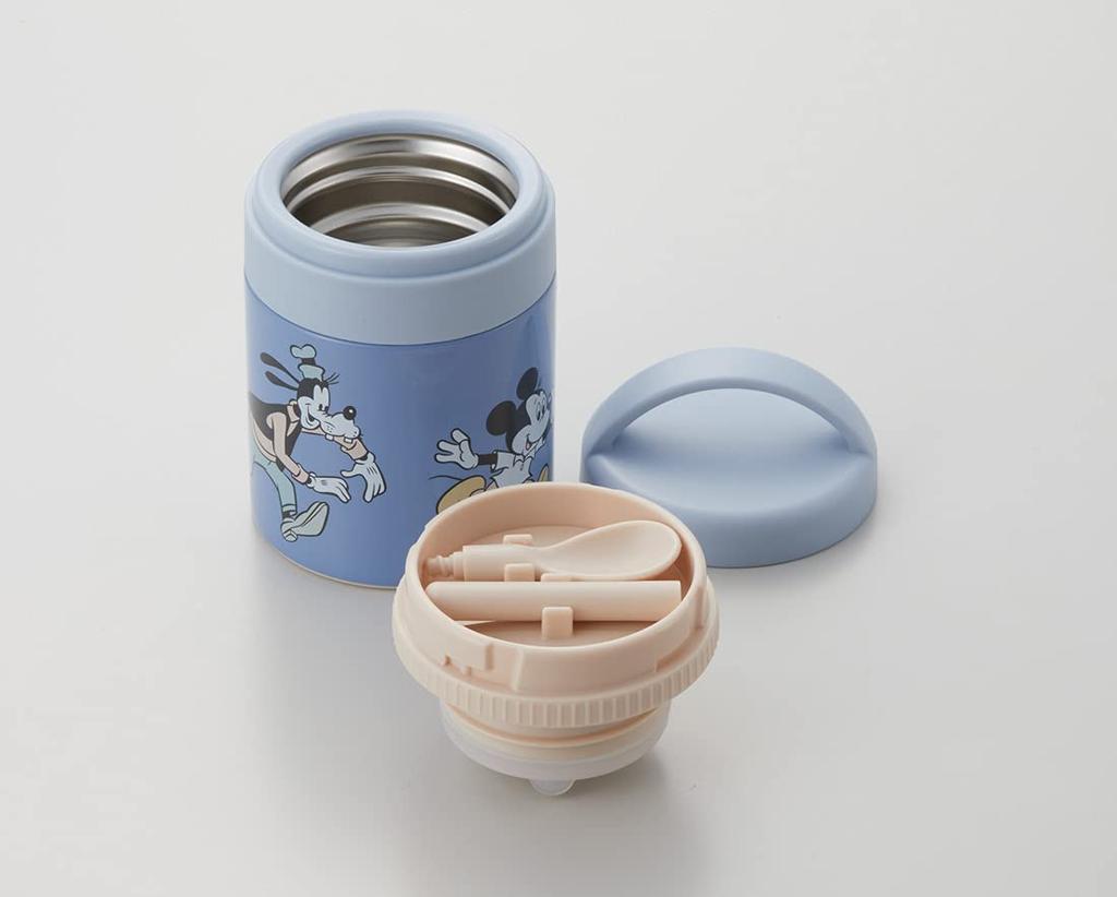 Skater Antibacterial Insulated Soup Small Disney Mickey Mouse 180ml Jar, Size, Design, (LJFC2NAG-A)