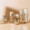Acrylic Diamond Set Bottle Cosmetic 30/50/100ml Press Essence Lotion Dispensing Bottle 15/30/50g Acrylic Cream Bottle