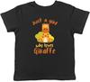 Girl Who Loves Giraffe Safari Kids T-Shirt Zoo Wildlife Children Boys Girls Gift