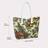 Christmas Holly Bell Printed Tote Bag Fashion Portable Daily Carry Handbag