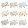 Supportive Neck Supporting Pillow Bear Rabbit Print Lightweight Pillow Gentle Comfortable Cotton Pillow for Infants