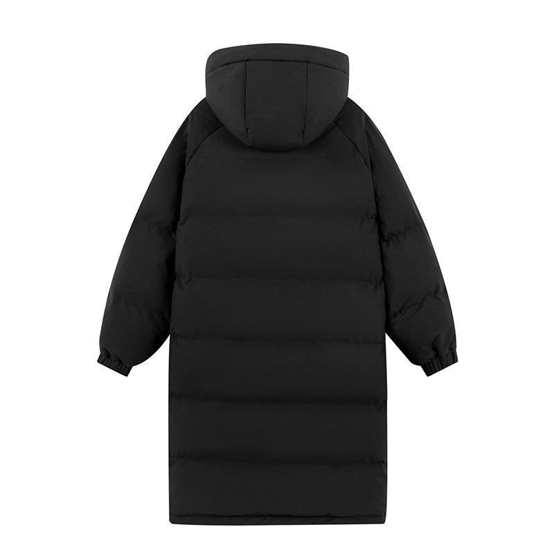 Medium-length Cotton Jacket for Men and Women In The Same Style Winter Loose Hooded Thickened Cotton Jacket for Couples