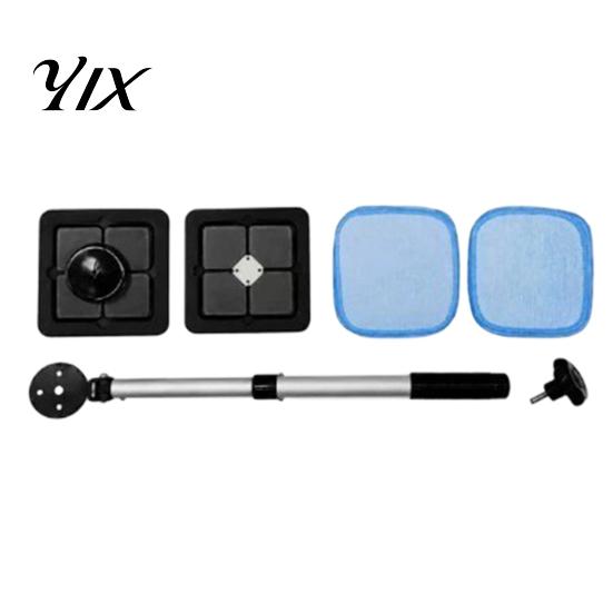 Window Cleaning Supplies for RVs Magnetic Windshield Kit, Double-Sided Car Glass Cleaner with Streak Free Auto Long Telescopic Handle, Reusable