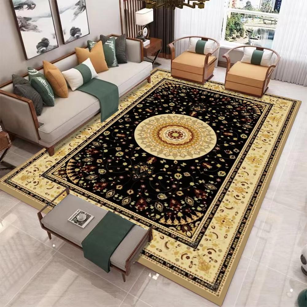 Luxury Bohemian Rugs Carpet Exotic Print Rug Home Decor Large Floor Mat for Spacious Living Room Bedroom Kitchen Classic