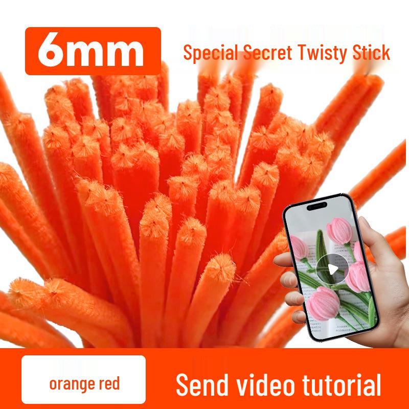 DIY Twisty Stick Bouquet Kit: Complete Chenille Stem Set for Children's Weaving