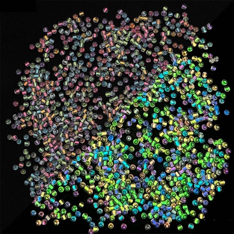 660Pcs Luminous Bead Glow in The Dark UV Bead Color Changing Reactive for Pony Bead Acrylic Glowing Beads for DIY Bracel