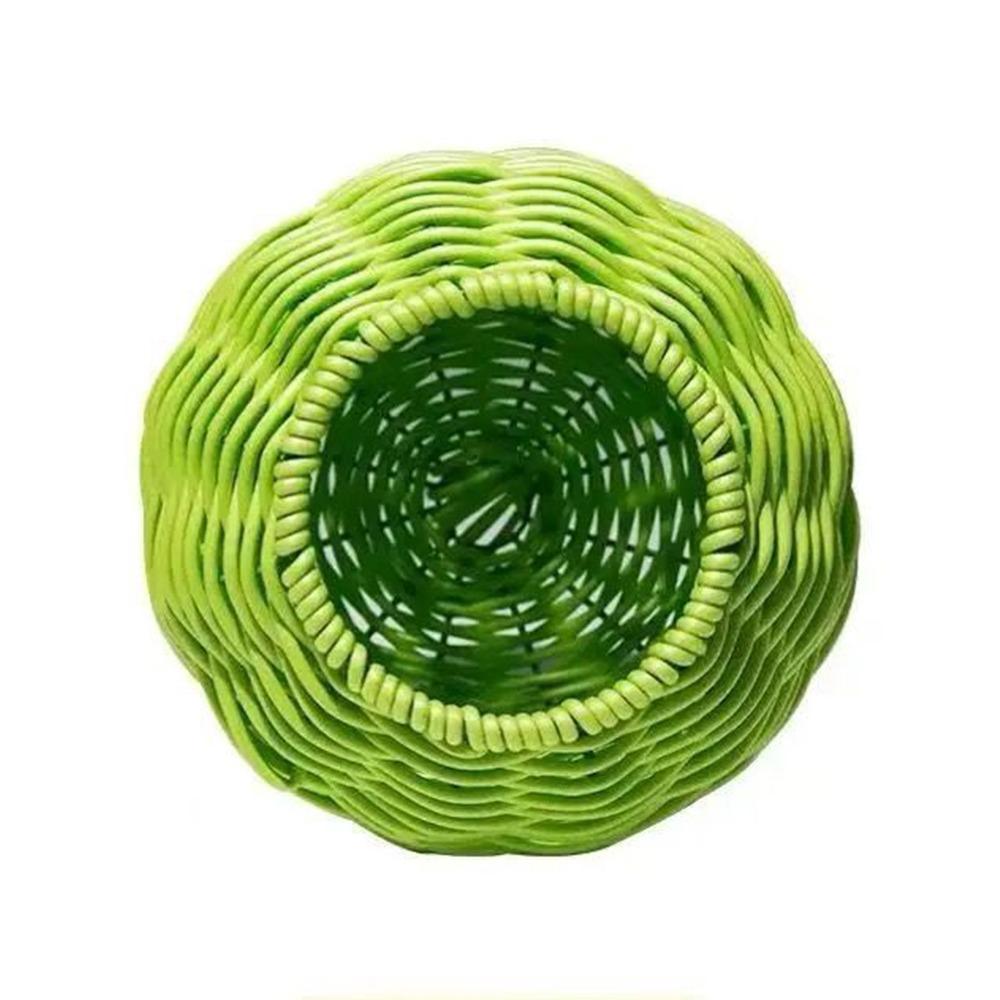 

Imitation Rattan Weave Spherical Bird Breeding Nest Ventilated Hangable Bird Cage Summer Cool Breathable Parrot House Garden зелений