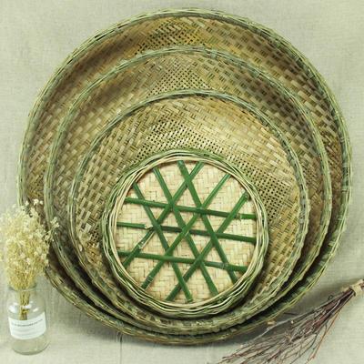 Bamboo Weaving Winnowing Basket and Sieve - Large Size for Household and Farm Use