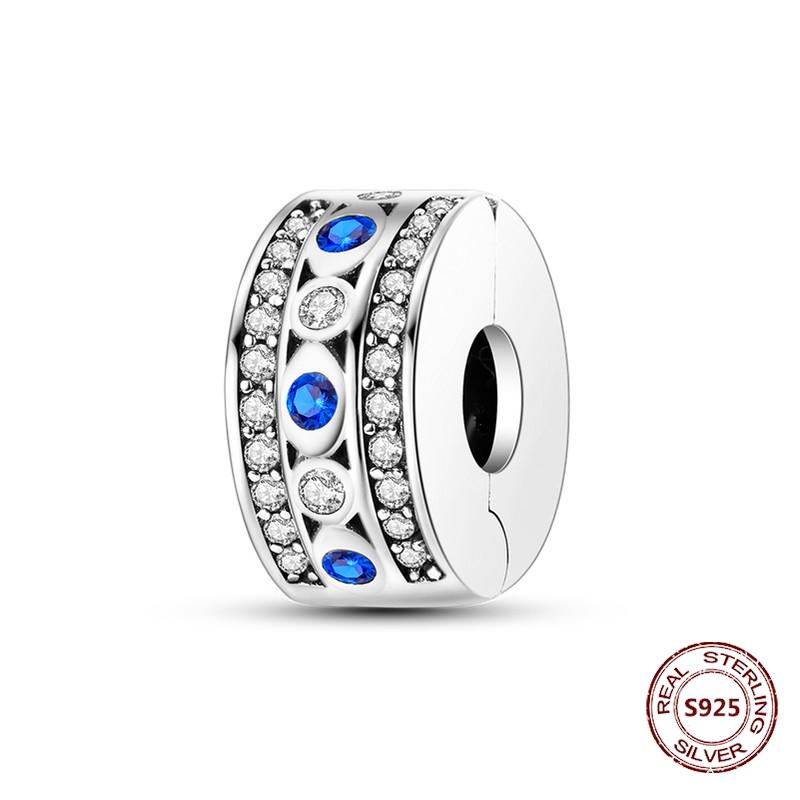 Copper Buckle Copper Charm Blue Star Moon Bead Butterfly Suitable For Original Bracelet Zircon Fine Diy Jewelry