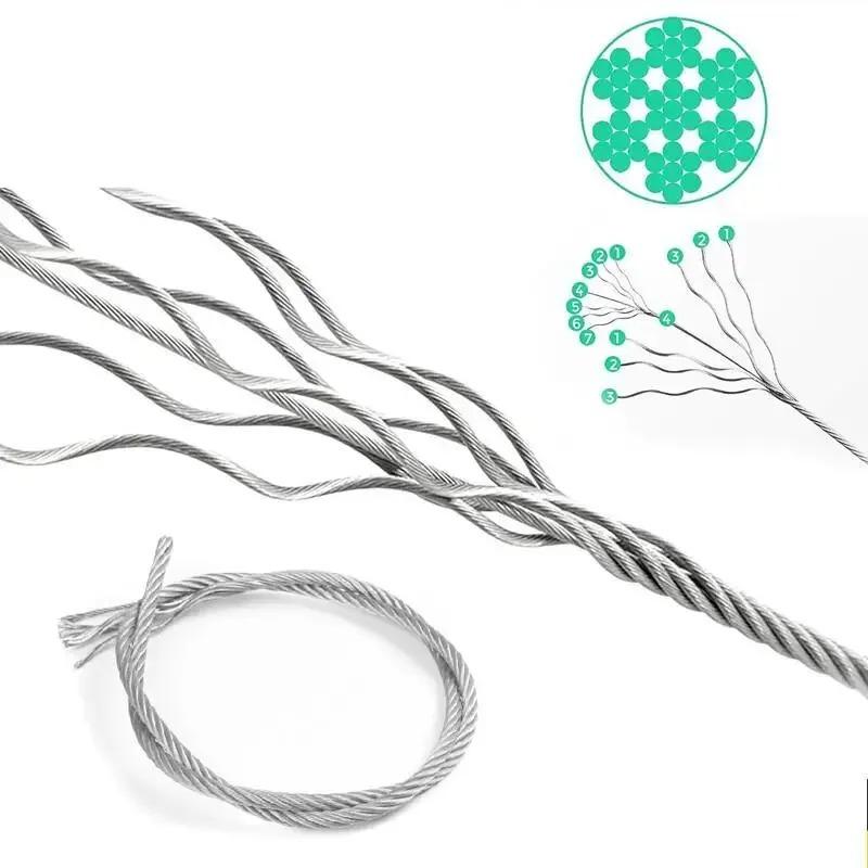 Heavy - Duty Winch Steel Wire Rope High - Strength Flexible Cable for Vehicle Recovery Towing Lifting Hoisting Engineering
